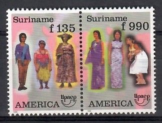 Znaczek cSurinam 1996 Mi 1565-1566 Czyste **