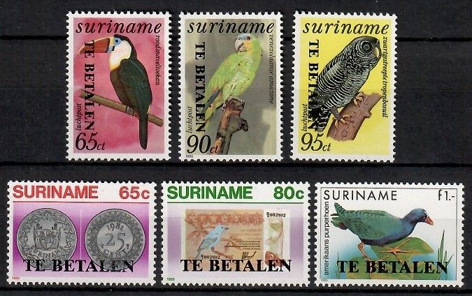 Znaczek Surinam 1987 Mi 58-63 Czyste **