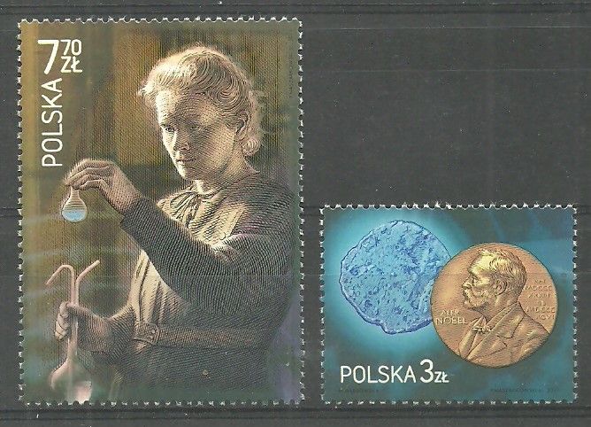 Znaczek Polska 2011 Mi 4540-4541 Fi 4390-4391 Czyste **