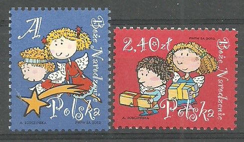 Znaczek Polska 2012 Mi 4591-4592 Fi 4441-4442 Czyste **
