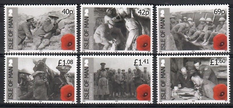 Znaczek Wyspa Man 2014 Mi 1912-1917 Czyste **