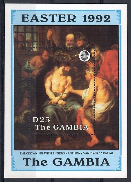 Znaczek Gambia 1992 Mi bl 150 Czyste **