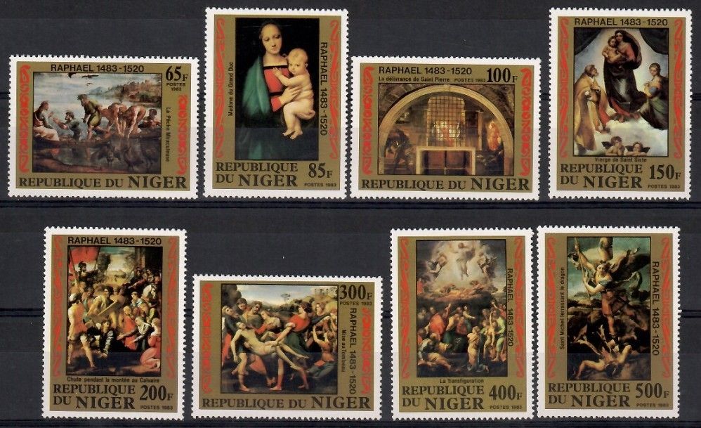 Znaczek Niger 1983 Mi 835-842 Czyste **