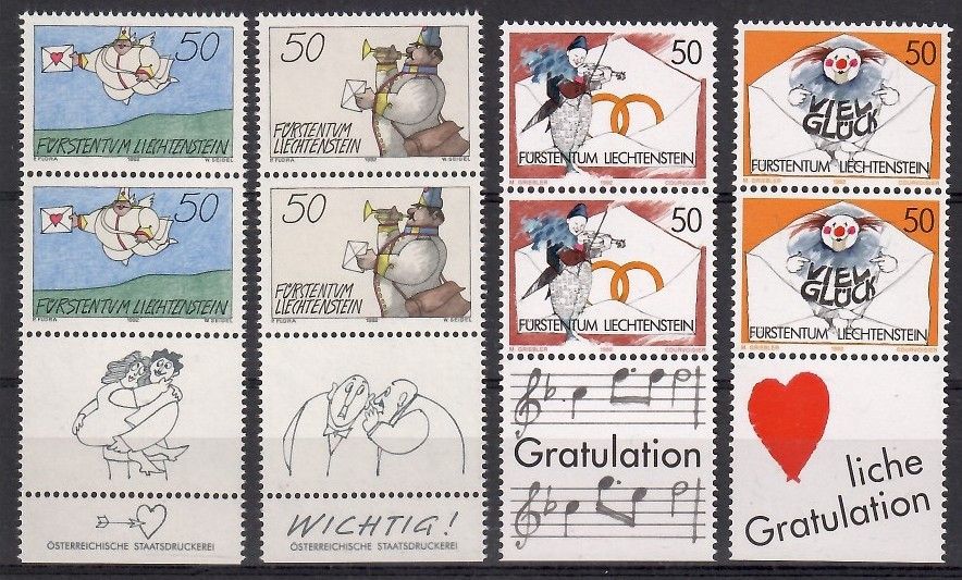 Znaczek Liechtenstein 1992