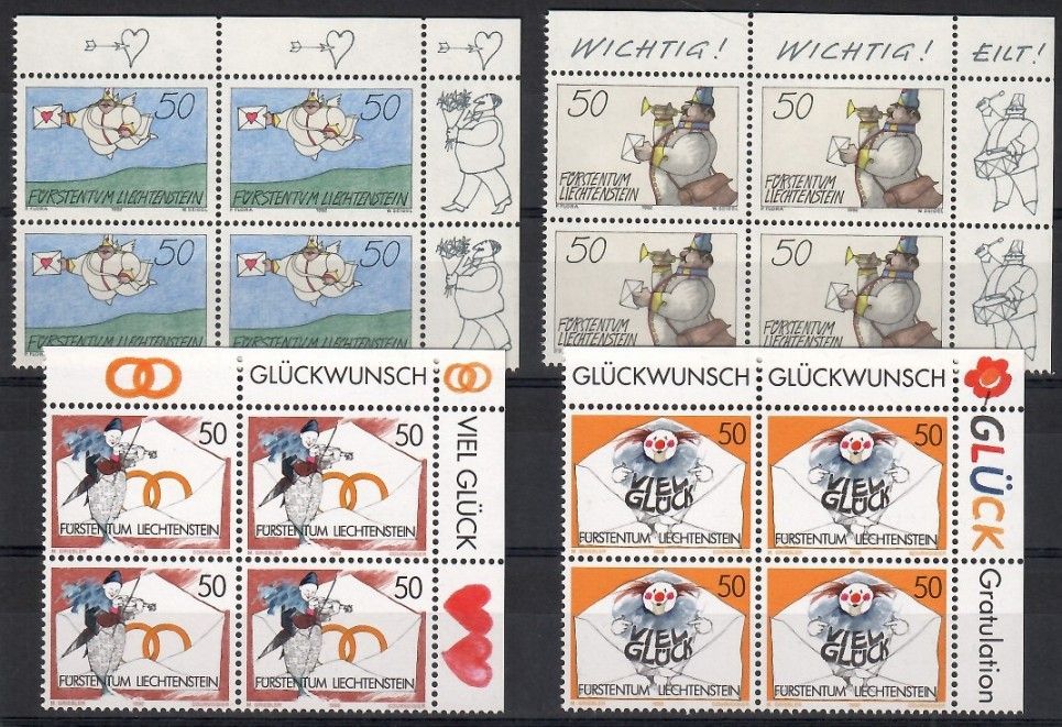 Znaczek Liechtenstein 1992