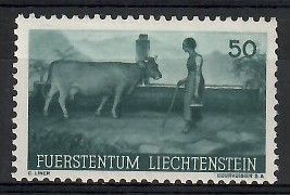 Znaczek Liechtenstein 1941