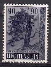 Znaczek Liechtenstein 1958