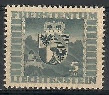 Znaczek Liechtenstein 1945 Mi 243 Z podlepką *
