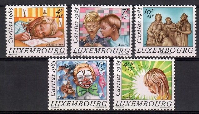 Znaczek Luksemburg 1985 Mi 1138-1142 Czyste **