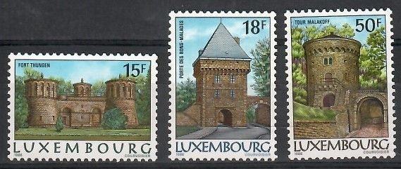 Luksemburg 1986 Mi 1153-1155y Czyste **
