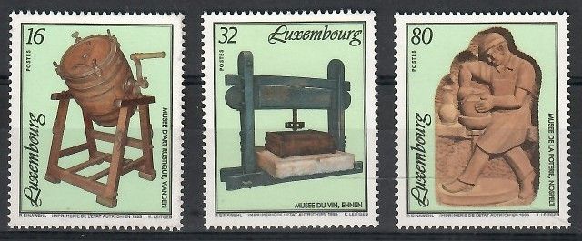 Znaczek Luksemburg 1995 Mi 1377-1379 Czyste **
