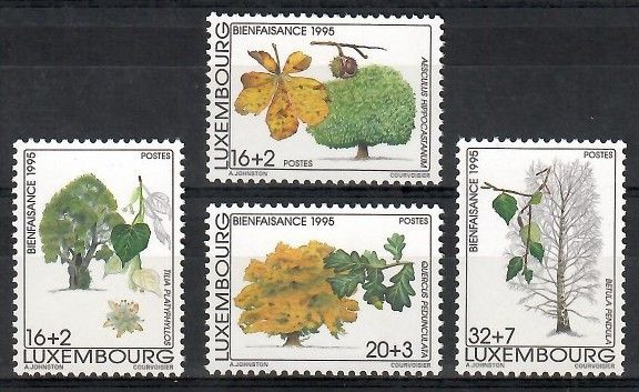 Znaczek Luksemburg 1995 Mi 1380-1383 Czyste **