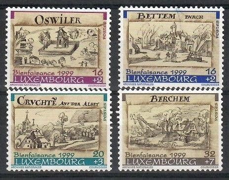 Znaczek Luksemburg 1999 Mi 1485-1488 Czyste **