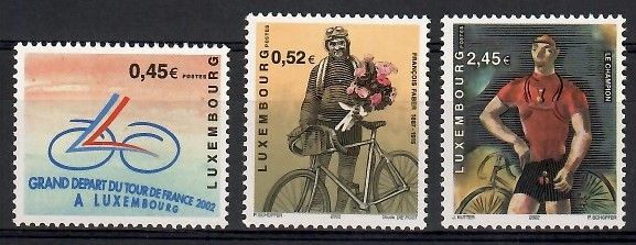 Znaczek Luksemburg 2002 Mi 1574-1576 Czyste **