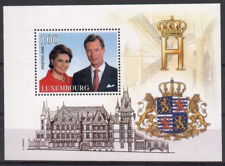 Znaczek Luksemburg 2000 Mi bl 18 Czyste **