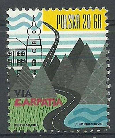 Znaczek Polska 2018 Mi 5023 Fi 4873 Czyste **