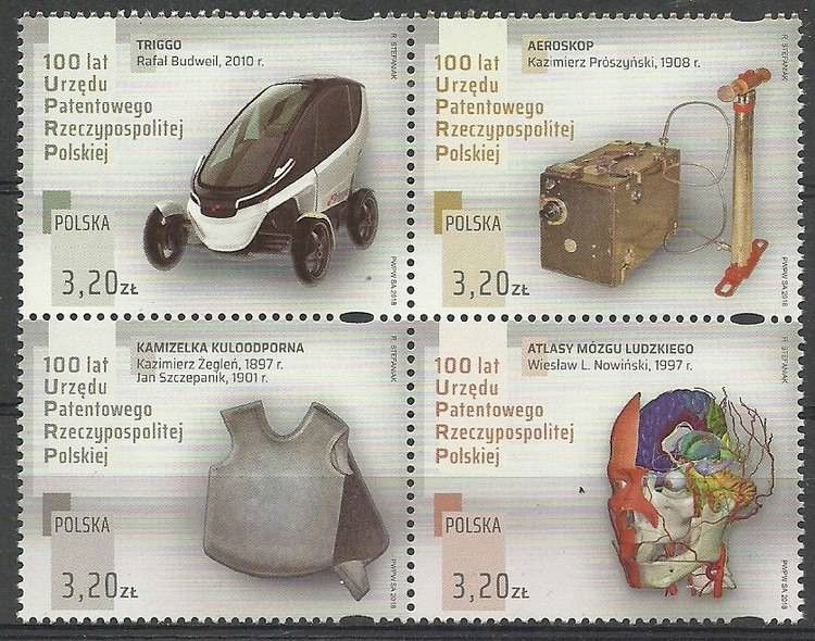 Znaczek Polska 2018 Mi 5054-5057 Fi 4904-4907 Czyste **