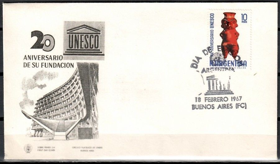 Znaczek Argentyna 1967