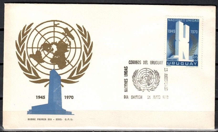 Znaczek Urugwaj 1970
