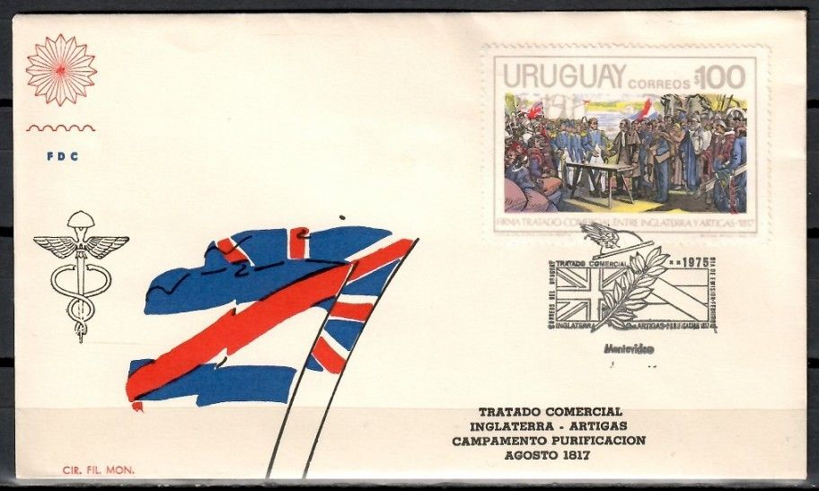 Znaczek Urugwaj 1975 Mi 1341 FDC