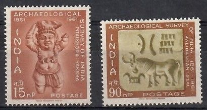 Znaczek Indie 1961 Mi 332-333 Czyste **
