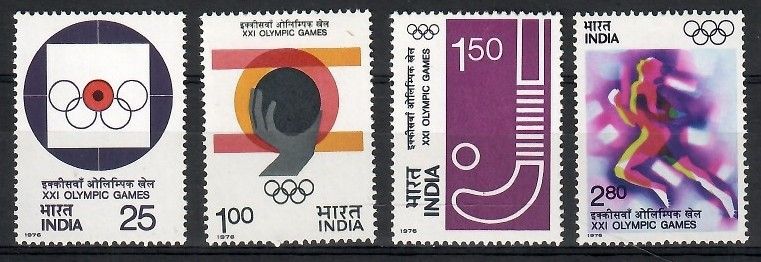 Znaczek Indie 1976 Mi 680-683 Czyste **
