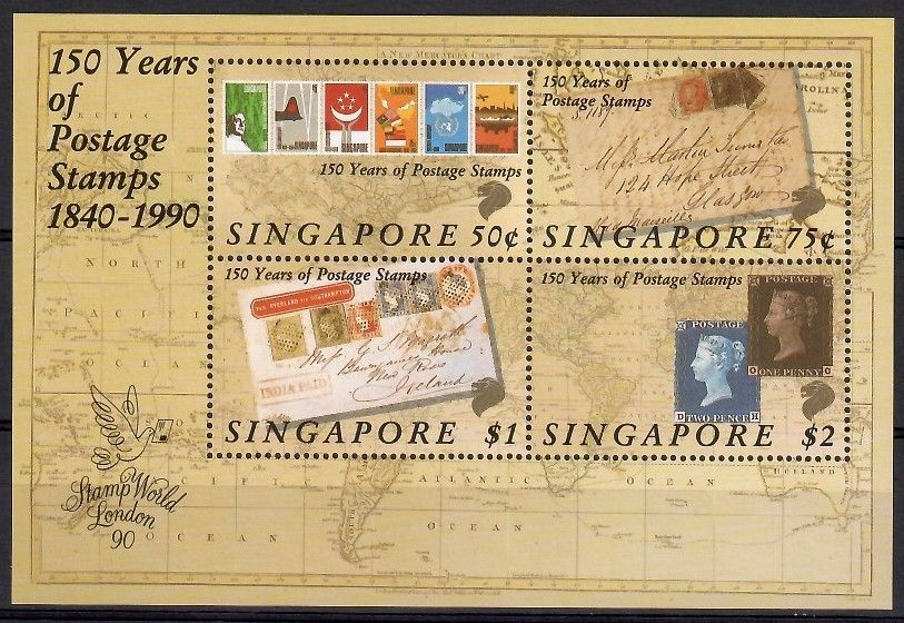 Znaczek Singapur 1990 Mi bl 24 Czyste **