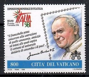 Znaczek Watykan 1998