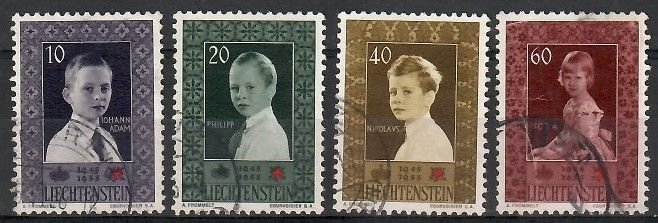 Znaczek Liechtenstein 1955