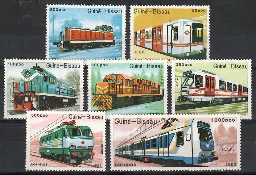 Znaczek Gwinea Bissau 1989 Mi 1033-1039 Czyste **