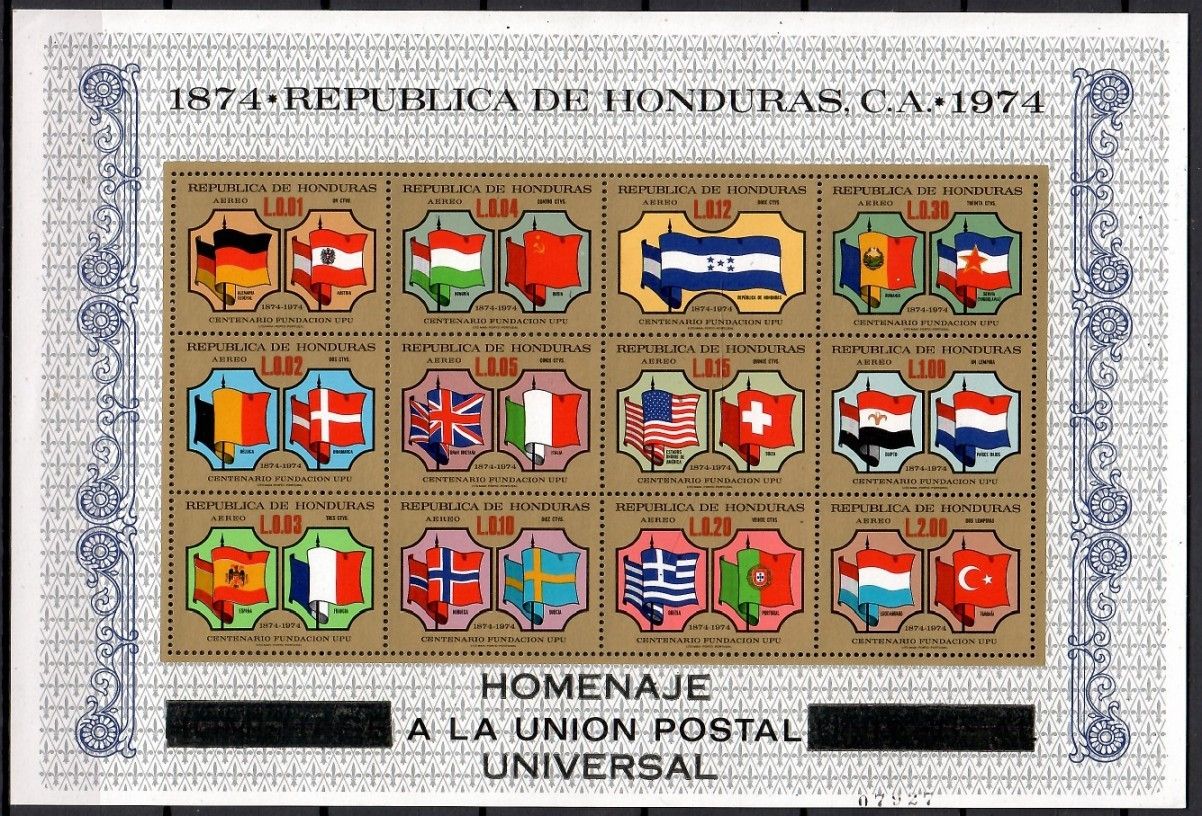 Znaczek Honduras 1975 Mi bl 25 Czyste **