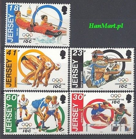 Znaczek Jersey 1994 Mi 660-664 Czyste **