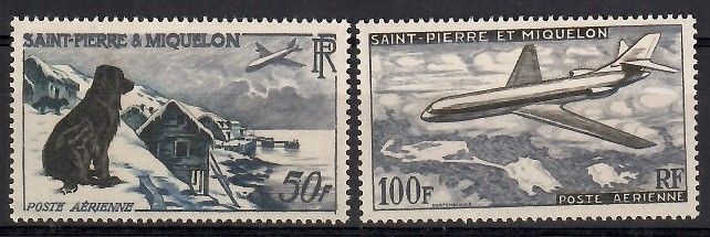 Znaczek Saint-Pierre i Miquelon 1957 Mi 386-387 Czyste **