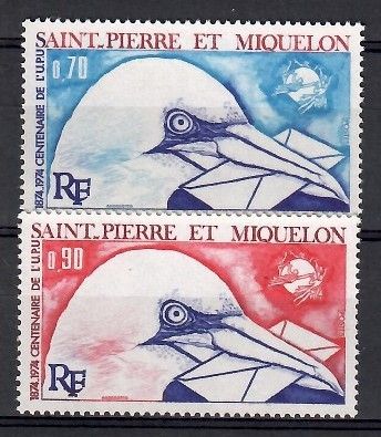 Znaczek Saint-Pierre i Miquelon 1974 Mi 496-497 Czyste **