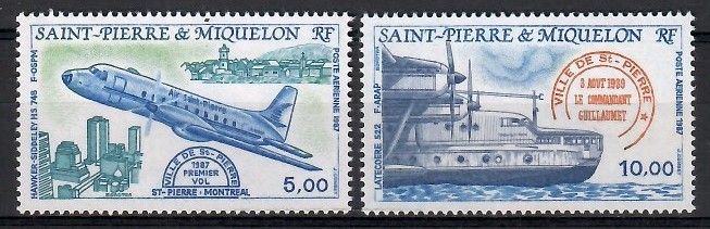 Znaczek Saint Pierre i Miquelon 1987 Mi 548-549 Czyste **