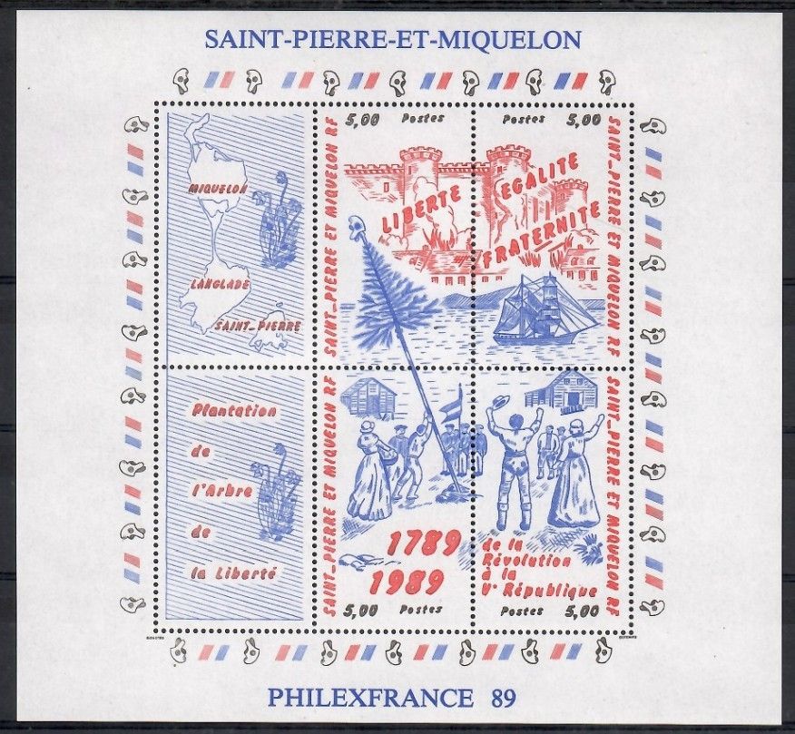 Znaczek Saint-Pierre i Miquelon 1989 Mi bl 2 Czyste **