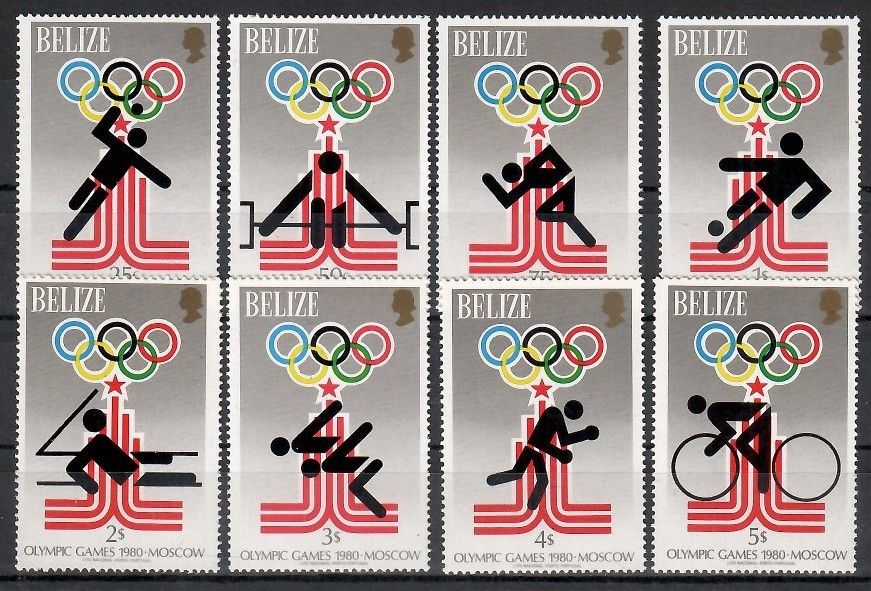 Znaczek Belize 1979 Mi 432-439 Czyste **