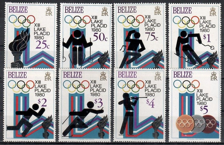 Znaczek Belize 1979 Mi 443-450 Czyste **