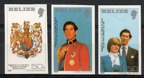 Znaczek Belize 1981 Mi 554-556 Czyste **