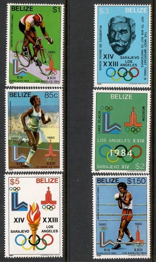 Znaczek Belize 1981 Mi 563-568 Czyste **