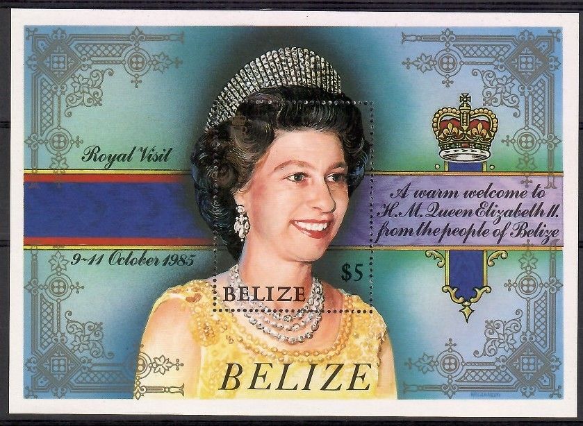 Znaczek Belize 1985 Mi bl 73 Czyste **