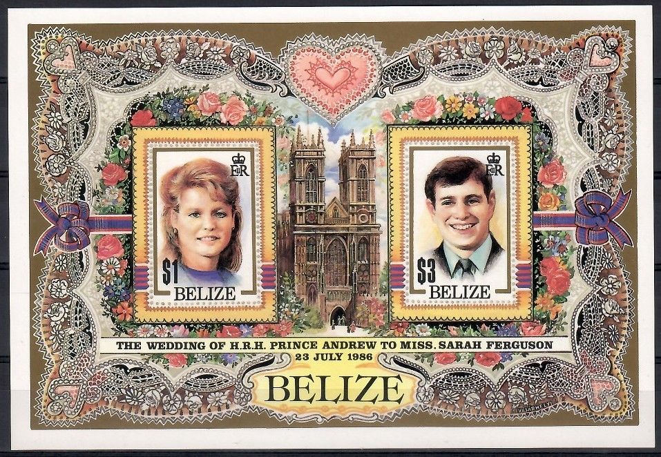 Znaczek Belize 1986 Mi bl 84B Czyste **