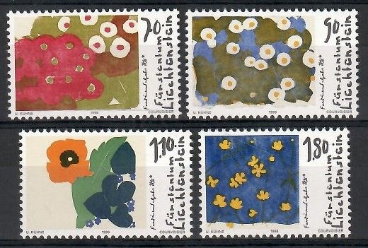 Znaczek Liechtenstein 1996 Mi 1132-1135 Czyste **
