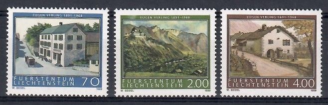 Znaczek Liechtenstein 1999 Mi 1212-1214 Czyste **
