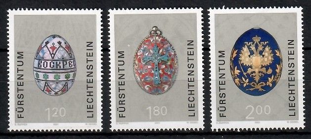 Znaczek Liechtenstein 2001 Mi 1259-1261 Czyste **