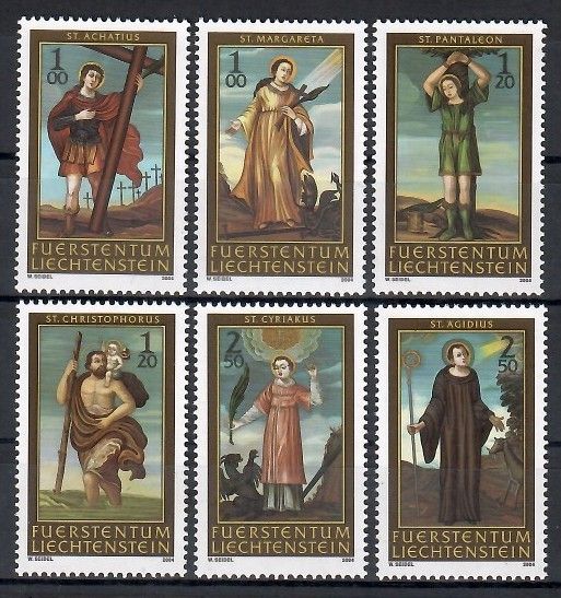 Znaczek Liechtenstein 2004 Mi 1341-1346 Czyste **