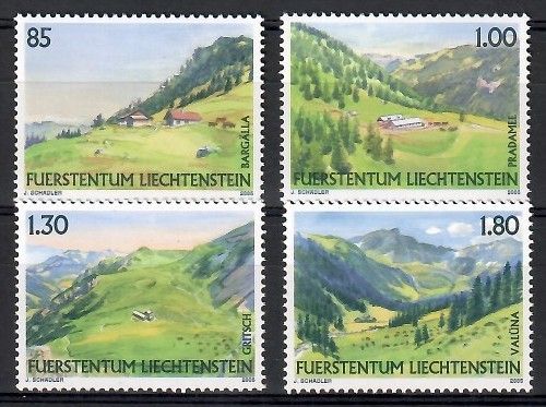 Znaczek Liechtenstein 2005 Mi 1383-1386 Czyste **