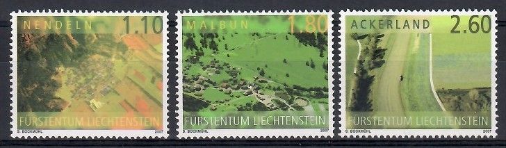 Znaczek Liechtenstein 2007 Mi 1445-1447 Czyste **