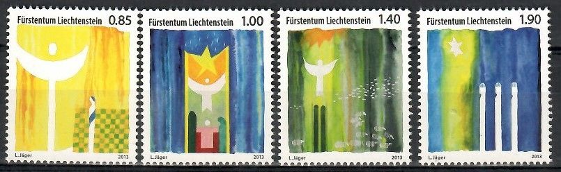 Znaczek Liechtenstein 2013 Mi 1695-1698 Czyste **