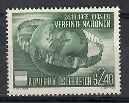 Znaczek Austria 1955 Mi 1022 Czyste **